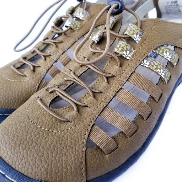 JBU by Jambu Women’s 7.5W Delphine Green Sneaker Hiking Casual Oxford Flat - Picture 2 of 9